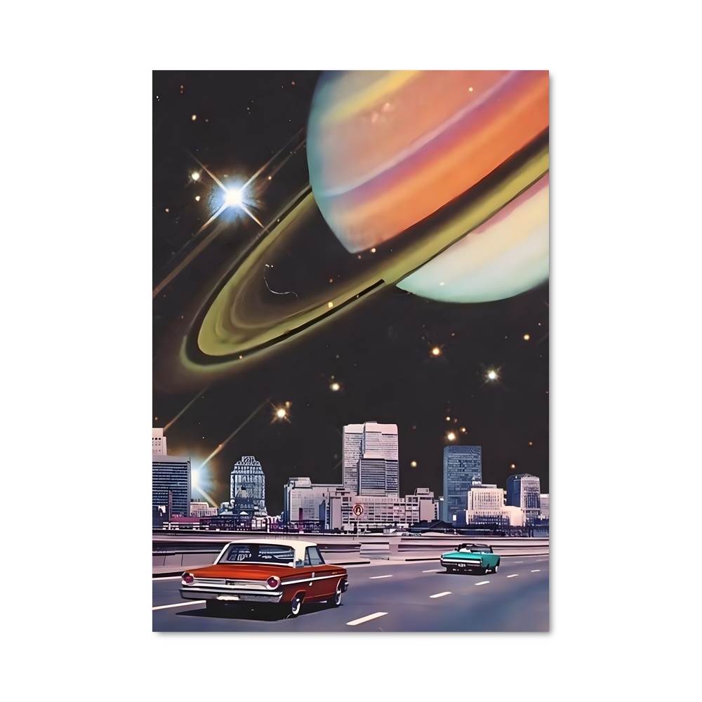Poster Espace surréalisme fantastique